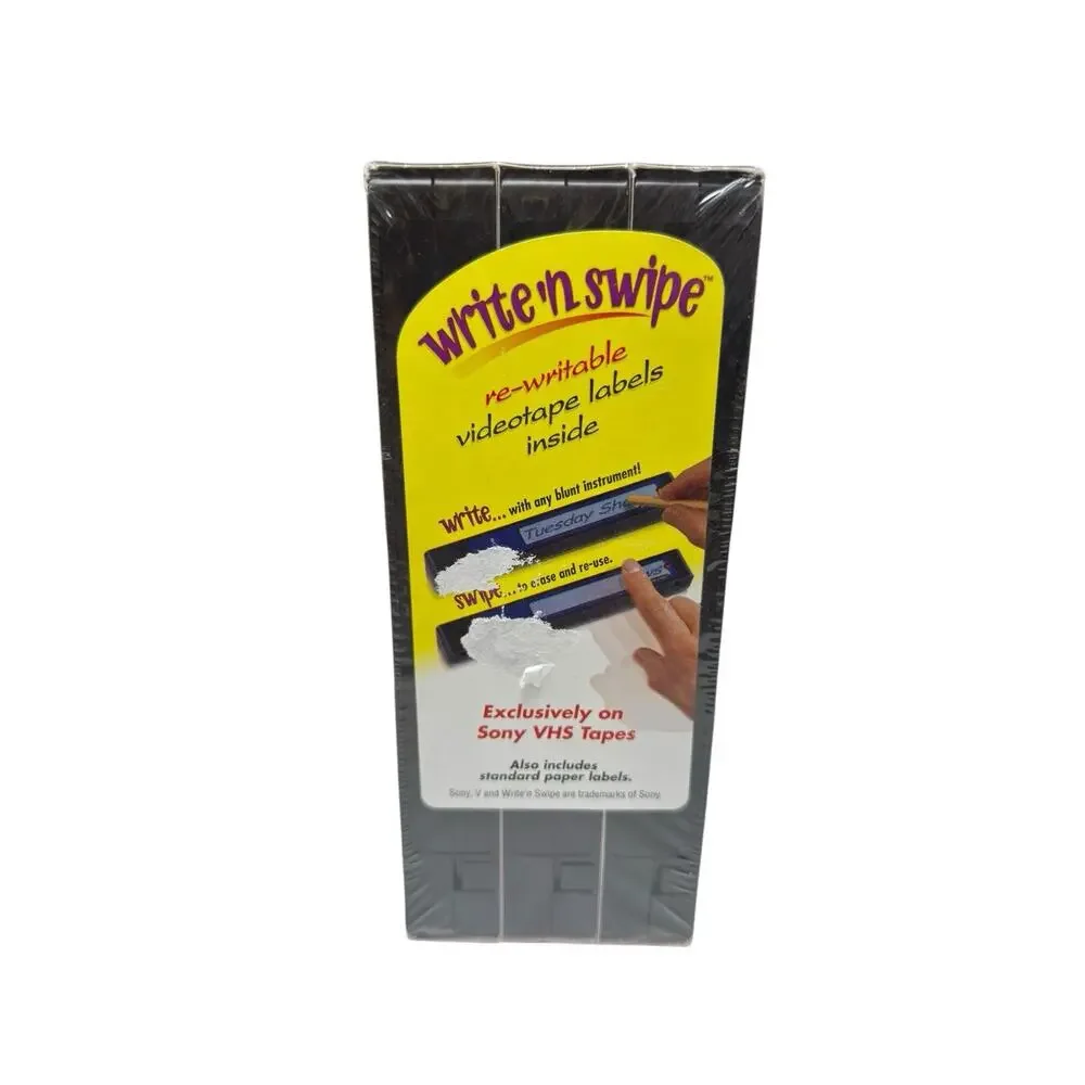 Sony‎ T-160VL VHS Tapes 3 Pack 8hr EP Premium Grade Sealed